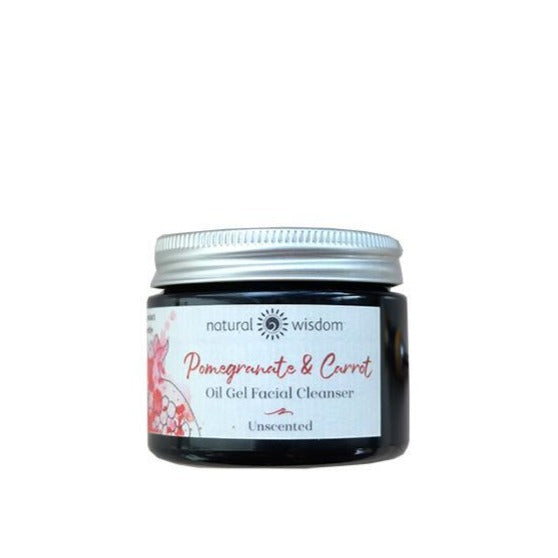 Organic Pomegranate &amp; Carrot Oil Gel to Milk Cleanser Reinigung Natural Wisdom - Genuine Selection