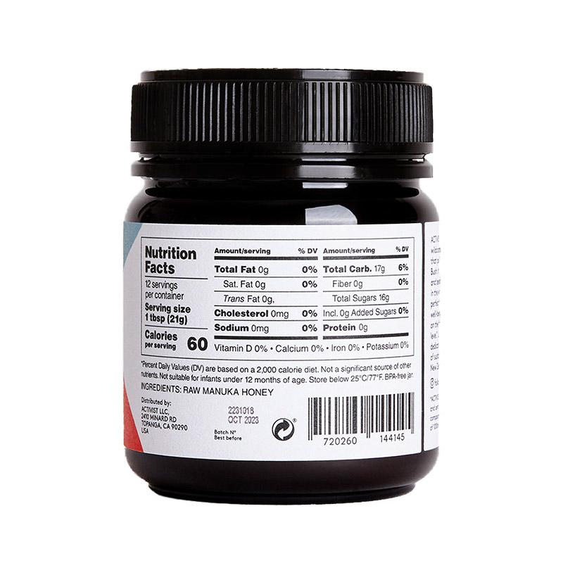 Raw Mānuka Honey 1000+MGO Nahrungsergänzungsmittel Activist - Genuine Selection