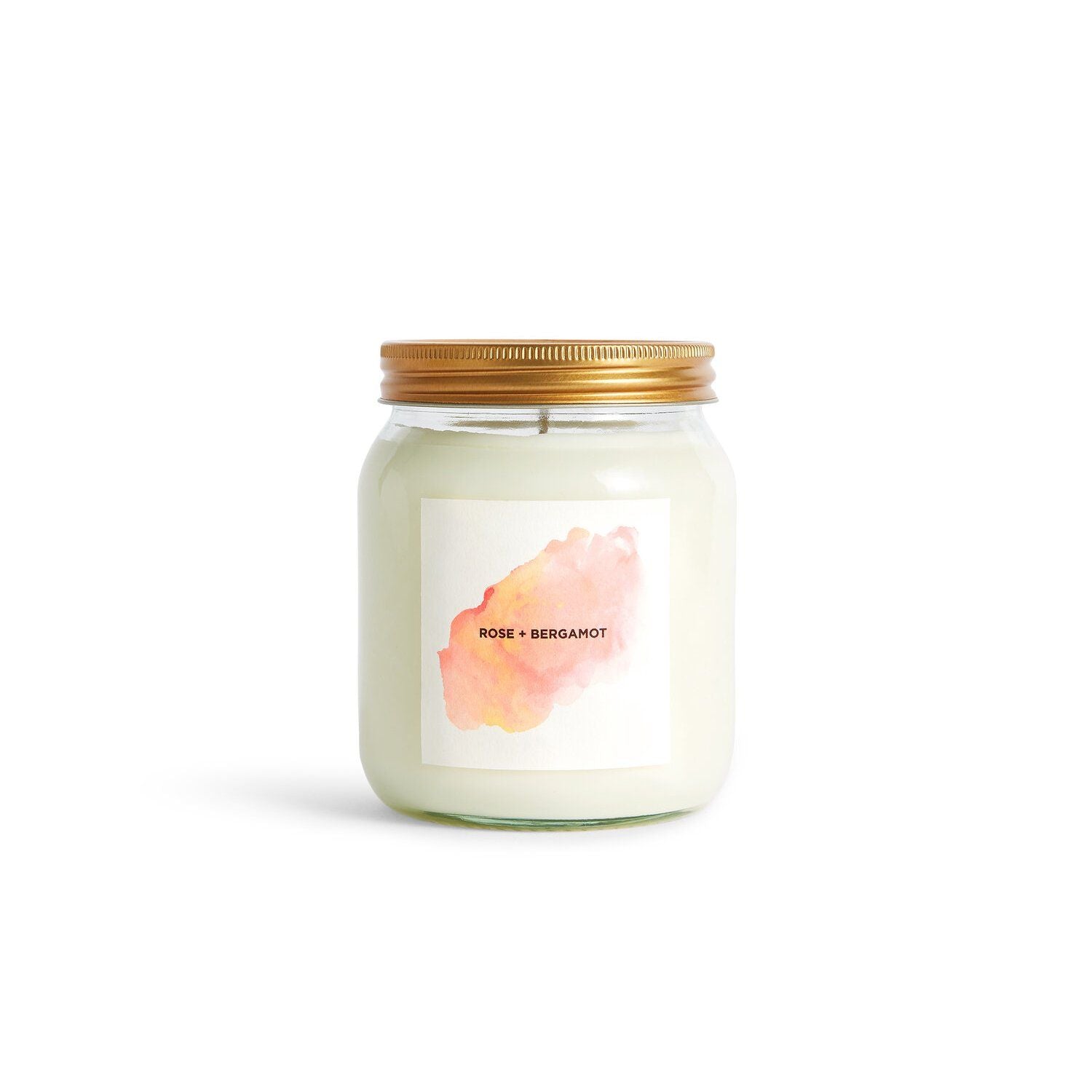 Rose + Bergamot Aromatherapy Candle Kerzen Self Care Co. 300ml - Genuine Selection