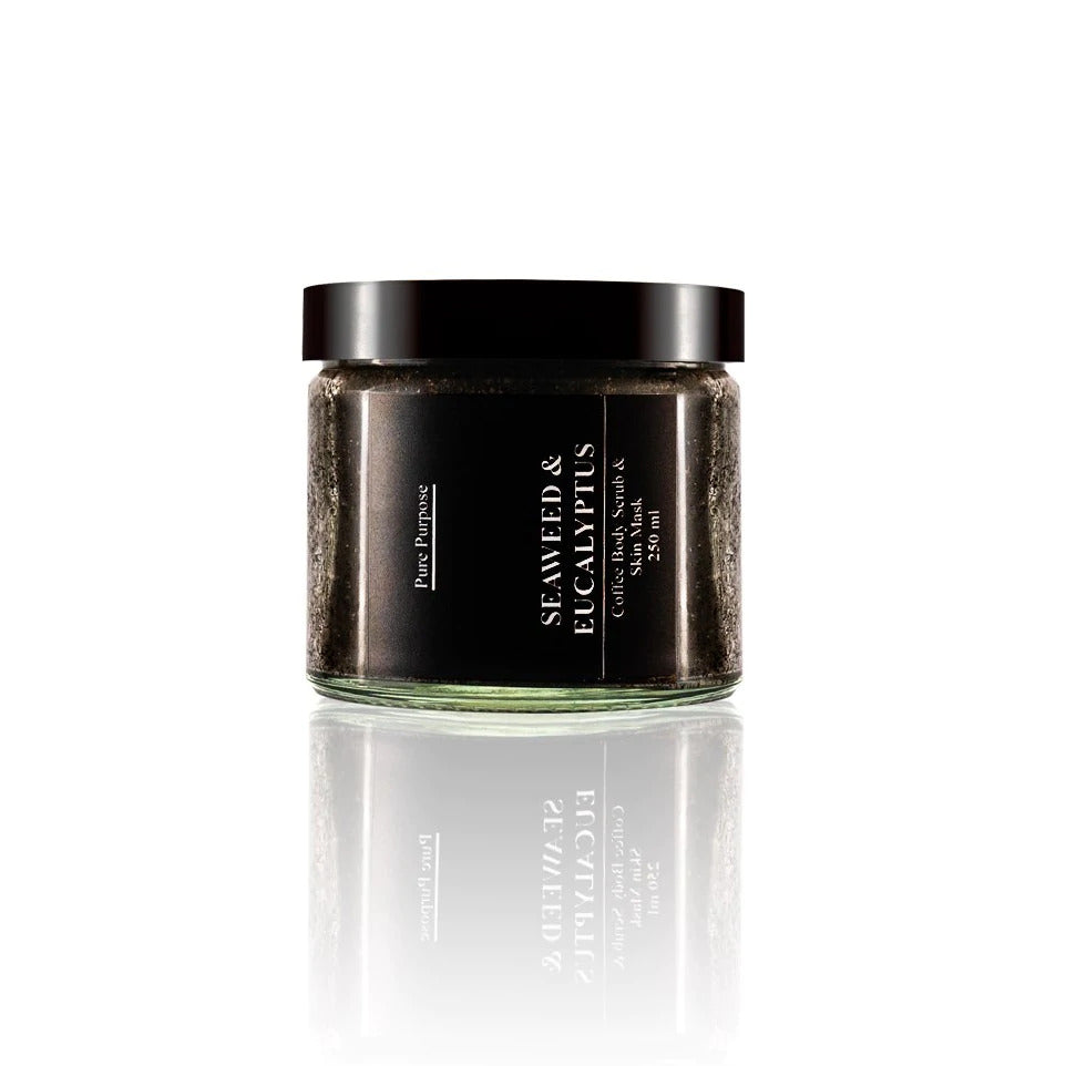 Seaweed &amp; Eucalyptus Coffee Body Scrub Körperpeeling Pure Purpose Cosmetics - Genuine Selection