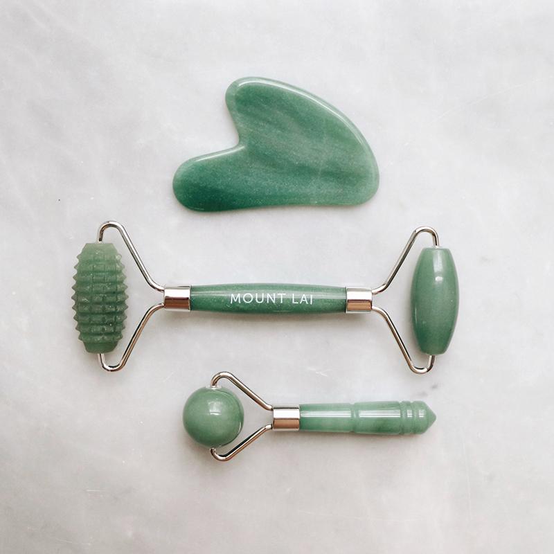 The Limited Edition Jade Trio Balancing Set Facial Tools Mount Lai - Genuine Selection