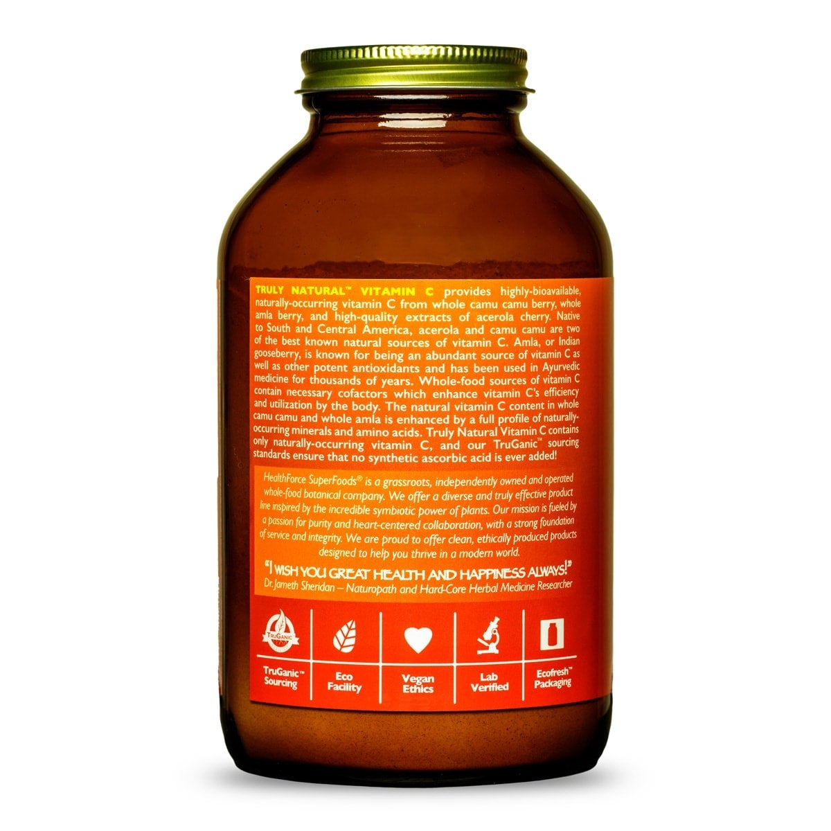 Truly Natural™ Vitamin C Nahrungsergänzungsmittel HealthForce SuperFoods - Genuine Selection