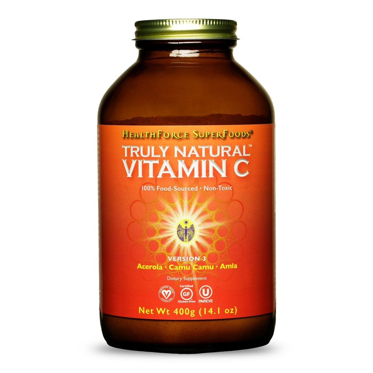 Truly Natural™ Vitamin C Nahrungsergänzungsmittel HealthForce SuperFoods 400g - Genuine Selection