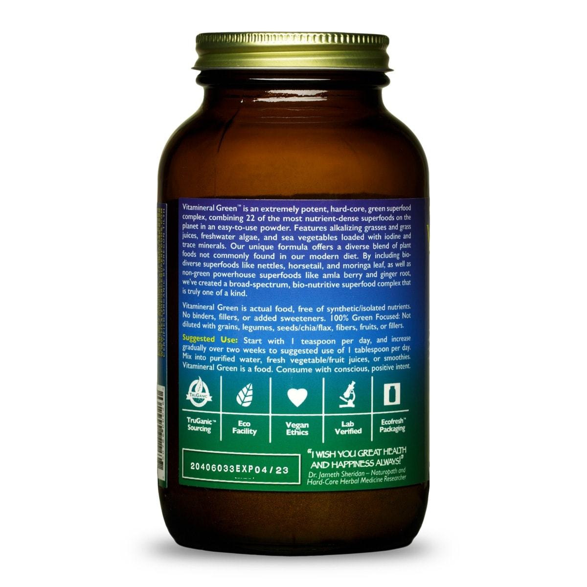 Vitamineral Green™ Nahrungsergänzungsmittel HealthForce SuperFoods Pulver 150g - Genuine Selection