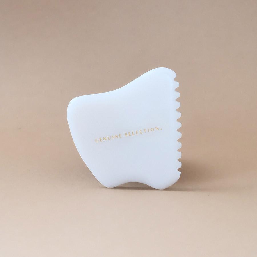 White Jade Mini De-Puff Gua Sha Tool Facial Tools Genuine Selection - Genuine Selection