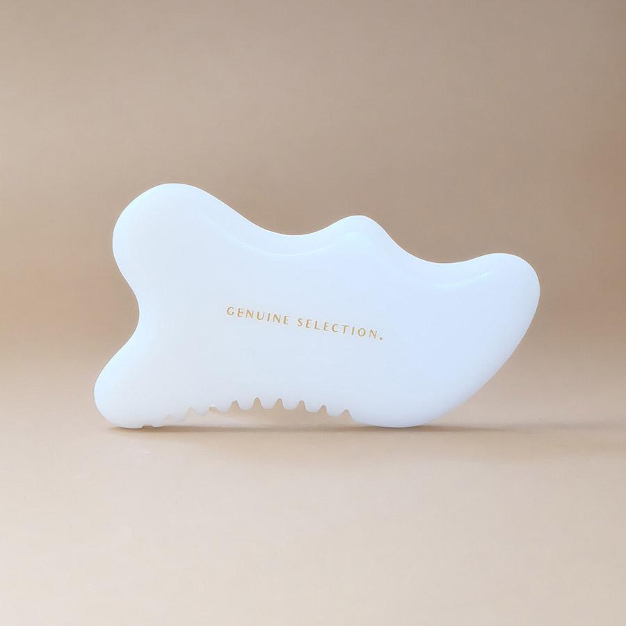 White Jade Sculpting Face + Body Gua Sha Tool Facial Tool Genuine Selection - Genuine Selection