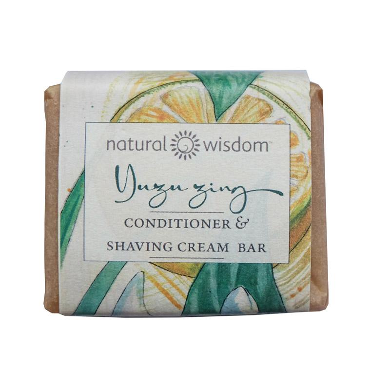 Yuzu Zing Conditioner & Shaving Cream Bar Conditioner Natural Wisdom - Genuine Selection